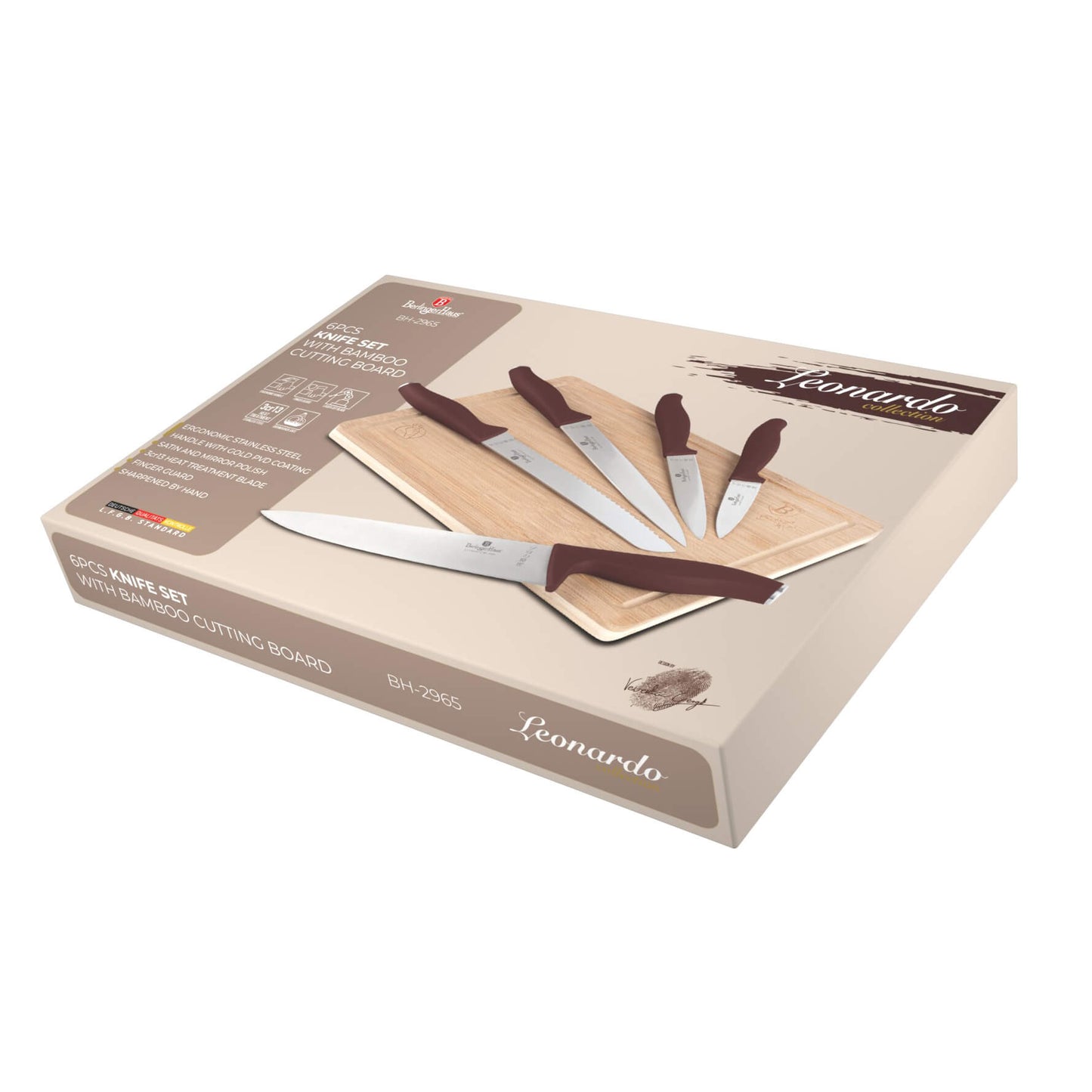 Zestaw noży Berlinger Haus 6-częściowy Leonardo