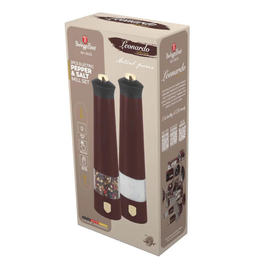 Berlinger Haus Elektryczny Młynek do Soli i Pieprzu Leonardo