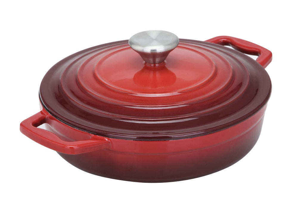 Żeliwny garnek SC Solingen czerwony - 22 cm