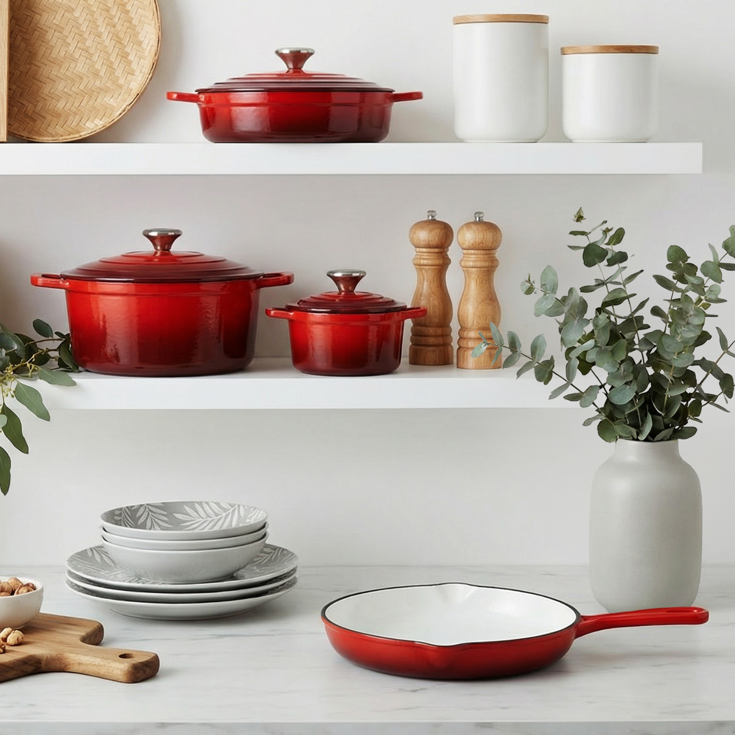 CS Solingen - Zestaw garnków żeliwnych – 7 elementów