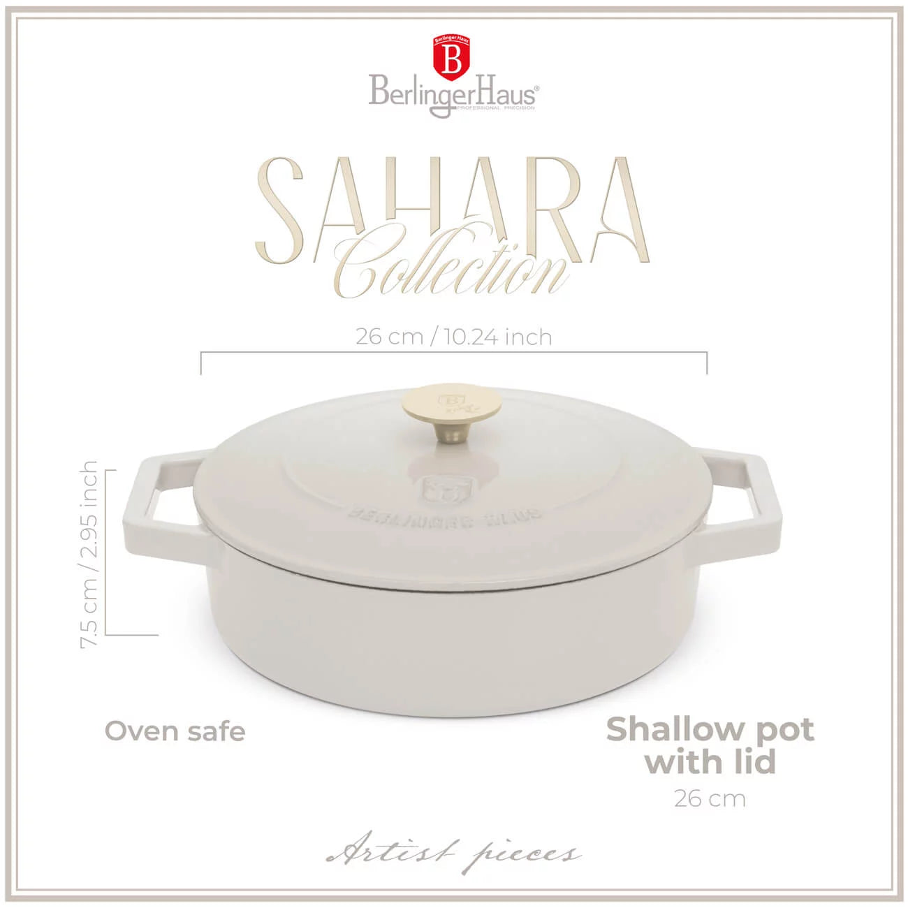 Berlinger Haus Żeliwny Garnek 2,57 L Sahara