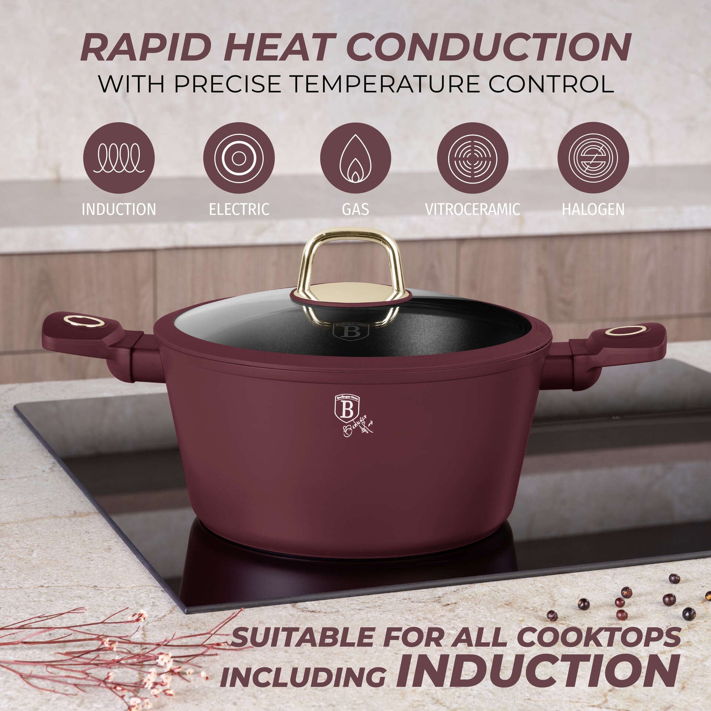 Zestaw naczyń kuchennych Berlinger Hause Leonardo