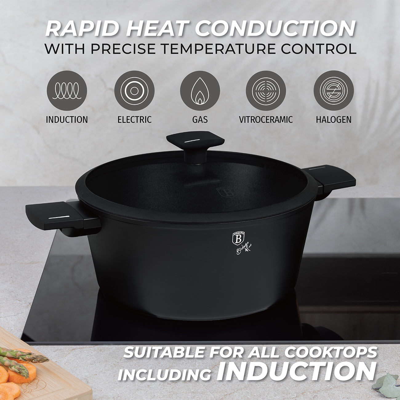 Zestaw naczyń kuchennych Berlinger Hause Black