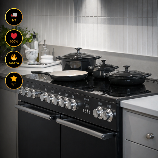 CS Solingen - Zestaw garnków żeliwnych – 7 elementów