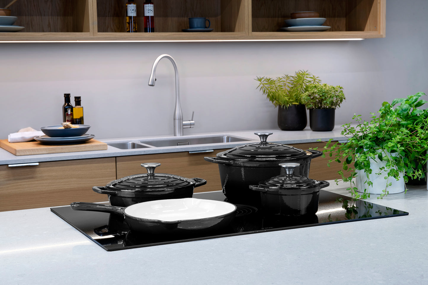 Cs Solingen Żeliwna Patelnia Szara - 26 cm