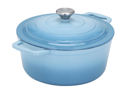 Cs Solingen Xanten żeliwny garnek niebieski - 26 cm | garnek żeliwny